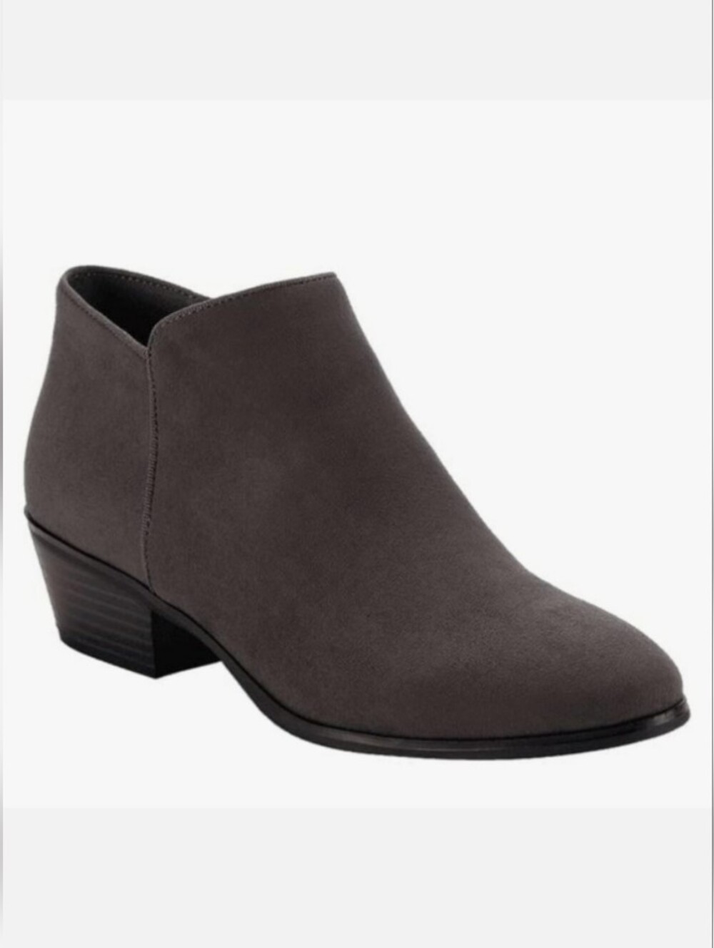 Macy's Style & Co. Wileyy Ankle Booties Grey NEW 8N BOX